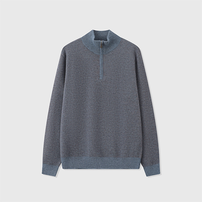 loro piana roadster half zip sweater
